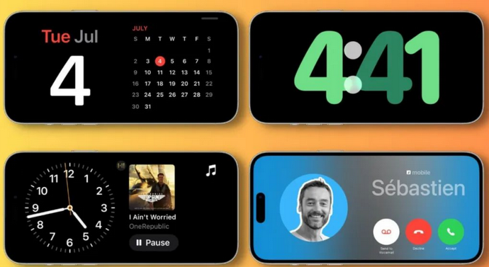 江川苹果手机维修分享iOS17横屏充电待机显示有什么好处 
