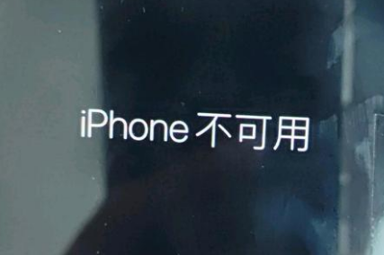 江川苹果服务网点分享锁屏界面显示“iPhone 不可用”如何解决 