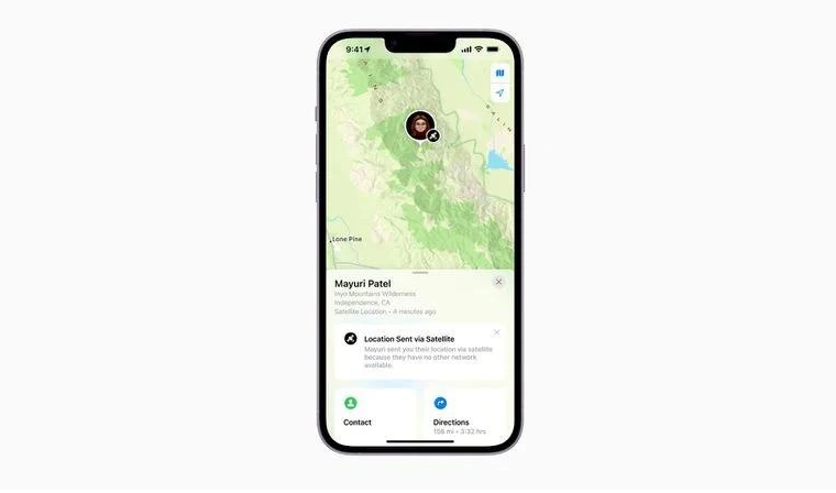 江川苹果14维修分享iPhone14系列中 FindMy功能通过卫星分享位置方法教程 