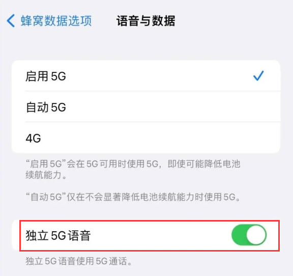 江川苹果14维修分享iPhone 14 Pro如何开启VoNR 