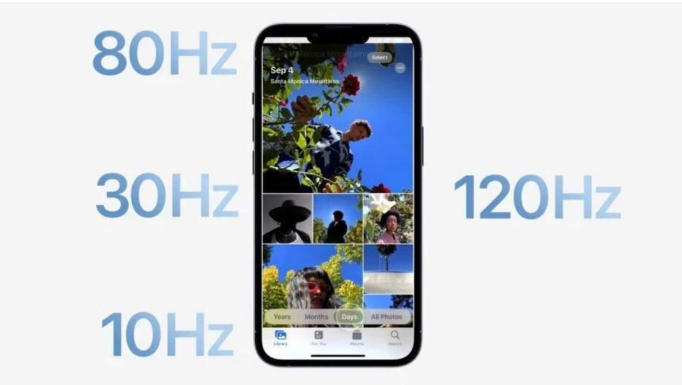 江川苹果14维修分享iPhone 14有高刷吗 
